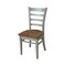 International Concepts Round 36 in Rd Extension Dining Table, 2 Emily Chairs, Hickory/Stone, 36 W, 48 L, 30.1 in H, Wood K41-36RXT-27B-C617-2 - alternate 3